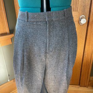 Banana Republic Herringbone, Tweed, Wool, Wide-leg trousers - New